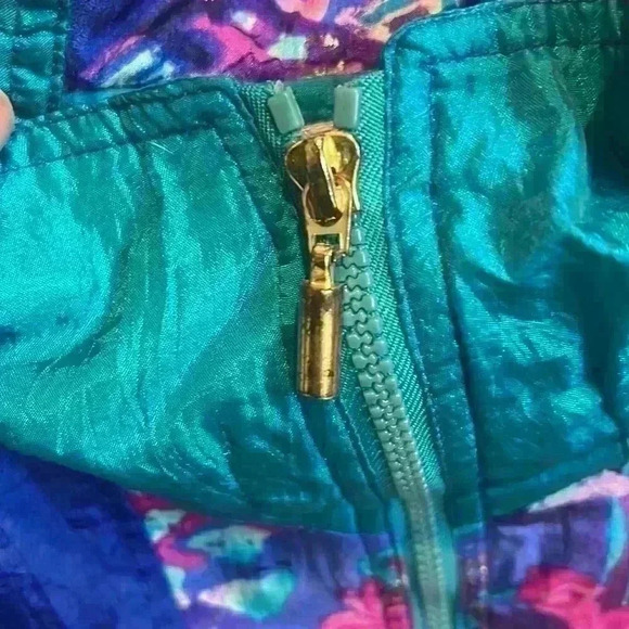 Vintage Atheltech zip up jacket woman’s size Large - Picture 3 of 5